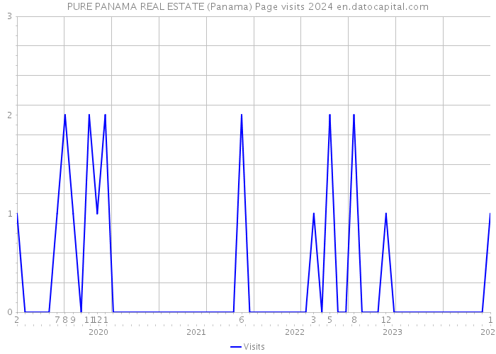 PURE PANAMA REAL ESTATE (Panama) Page visits 2024 