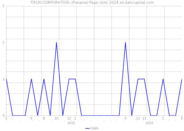 TIKUN CORPORATION. (Panama) Page visits 2024 