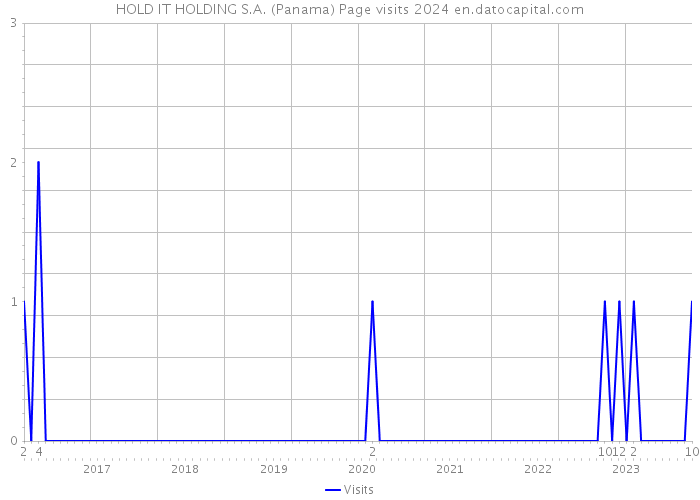 HOLD IT HOLDING S.A. (Panama) Page visits 2024 