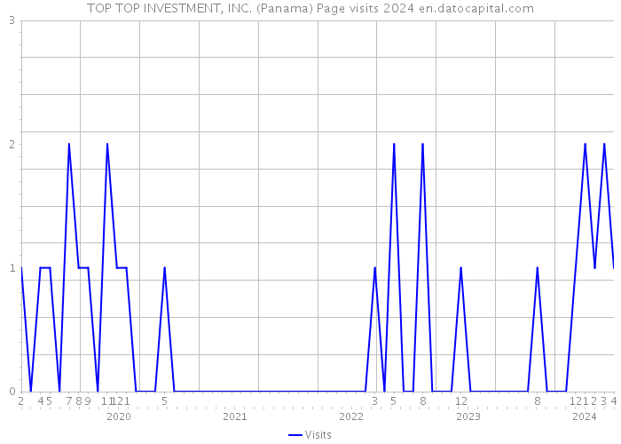 TOP TOP INVESTMENT, INC. (Panama) Page visits 2024 