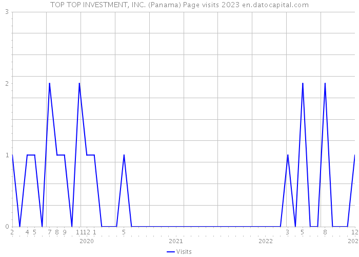 TOP TOP INVESTMENT, INC. (Panama) Page visits 2023 