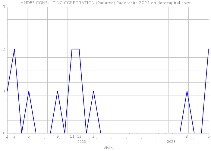 ANDES CONSULTING CORPORATION (Panama) Page visits 2024 