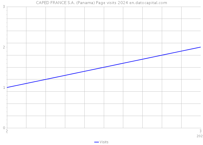 CAPED FRANCE S.A. (Panama) Page visits 2024 