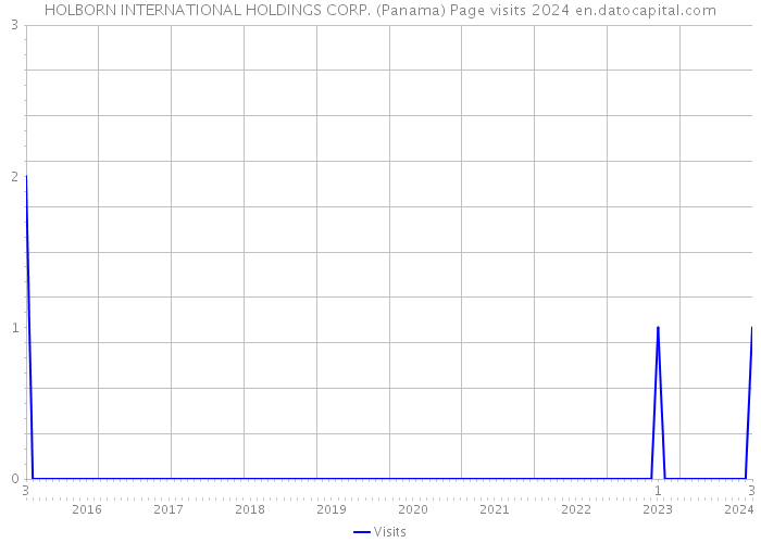 HOLBORN INTERNATIONAL HOLDINGS CORP. (Panama) Page visits 2024 