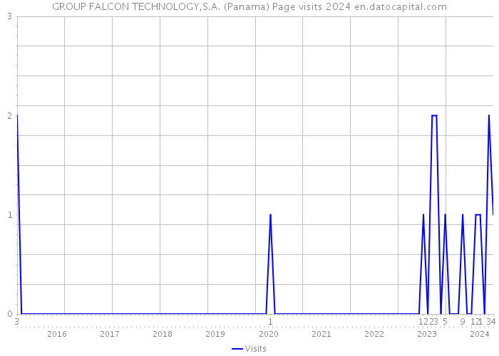 GROUP FALCON TECHNOLOGY,S.A. (Panama) Page visits 2024 