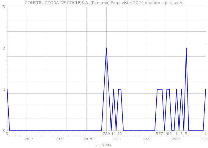 CONSTRUCTORA DE COCLE,S.A. (Panama) Page visits 2024 