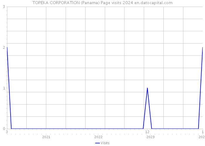 TOPEKA CORPORATION (Panama) Page visits 2024 