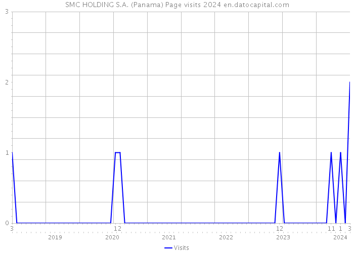 SMC HOLDING S.A. (Panama) Page visits 2024 