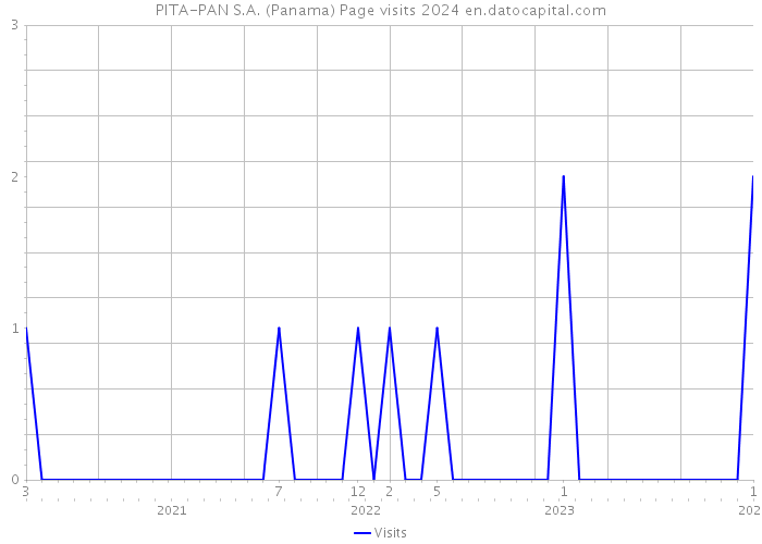 PITA-PAN S.A. (Panama) Page visits 2024 