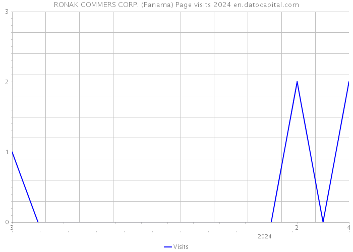 RONAK COMMERS CORP. (Panama) Page visits 2024 