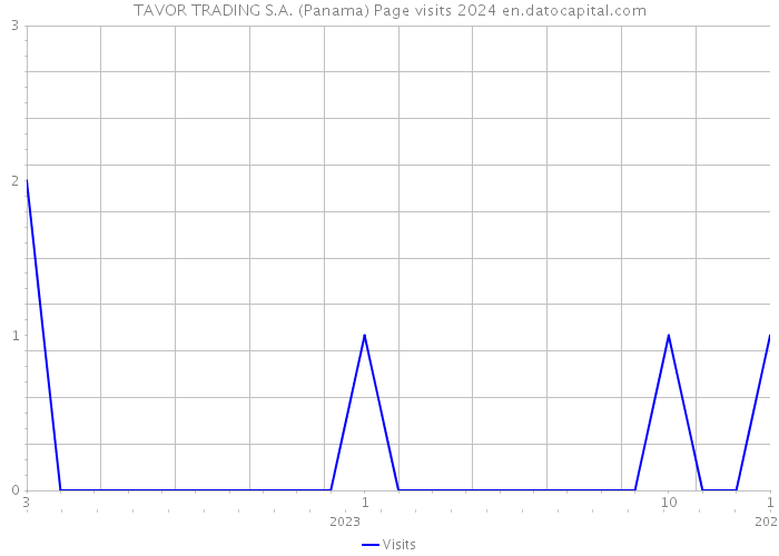 TAVOR TRADING S.A. (Panama) Page visits 2024 