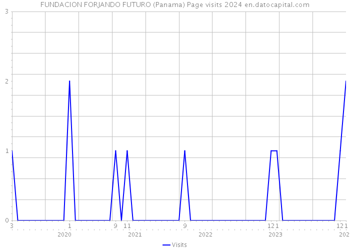 FUNDACION FORJANDO FUTURO (Panama) Page visits 2024 