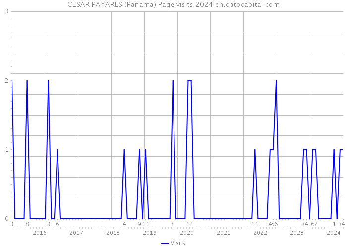 CESAR PAYARES (Panama) Page visits 2024 