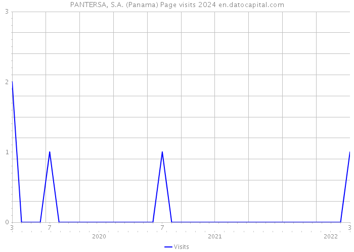 PANTERSA, S.A. (Panama) Page visits 2024 
