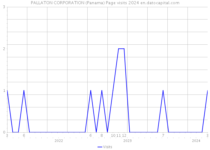 PALLATON CORPORATION (Panama) Page visits 2024 