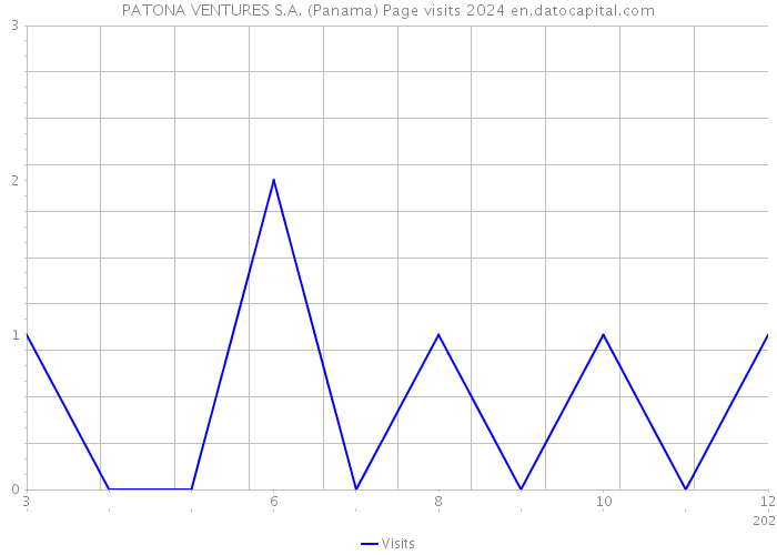 PATONA VENTURES S.A. (Panama) Page visits 2024 
