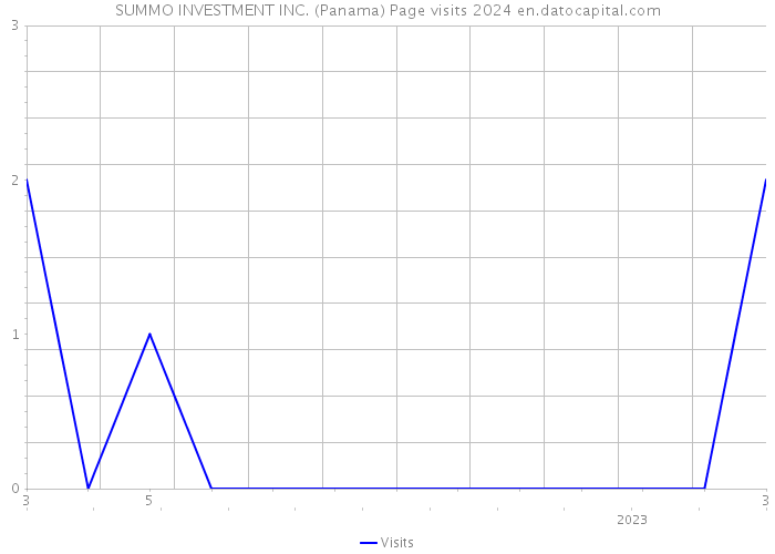 SUMMO INVESTMENT INC. (Panama) Page visits 2024 
