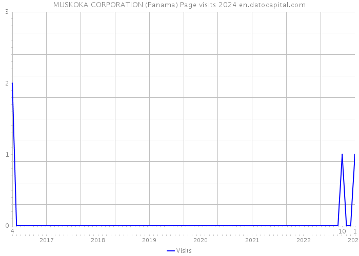 MUSKOKA CORPORATION (Panama) Page visits 2024 