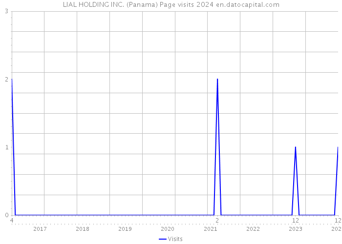 LIAL HOLDING INC. (Panama) Page visits 2024 