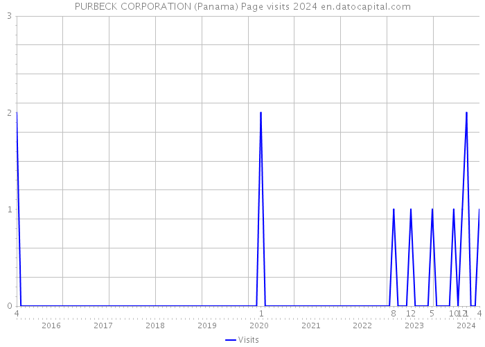 PURBECK CORPORATION (Panama) Page visits 2024 