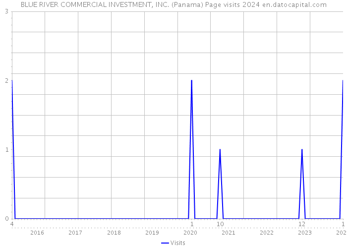 BLUE RIVER COMMERCIAL INVESTMENT, INC. (Panama) Page visits 2024 