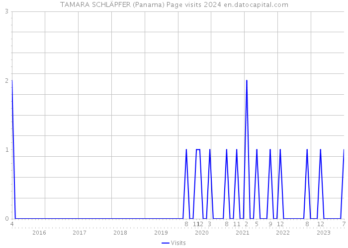 TAMARA SCHLÄPFER (Panama) Page visits 2024 