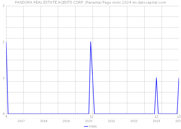 PANDORA REAL ESTATE AGENTS CORP. (Panama) Page visits 2024 