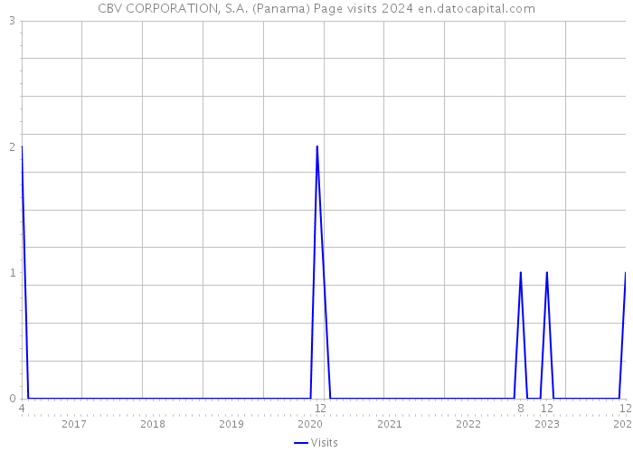 CBV CORPORATION, S.A. (Panama) Page visits 2024 