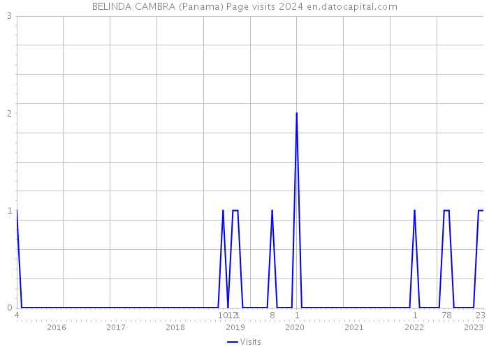 BELINDA CAMBRA (Panama) Page visits 2024 