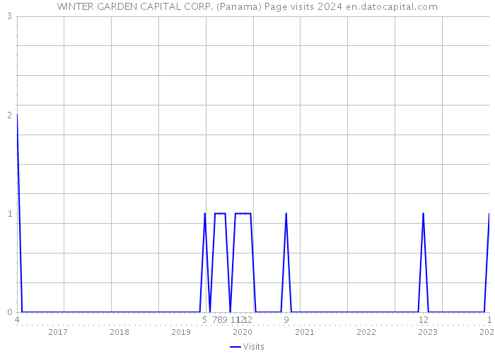 WINTER GARDEN CAPITAL CORP. (Panama) Page visits 2024 