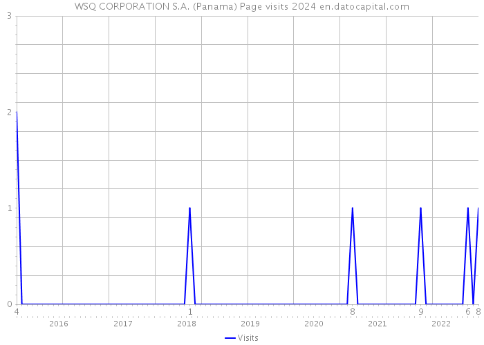 WSQ CORPORATION S.A. (Panama) Page visits 2024 