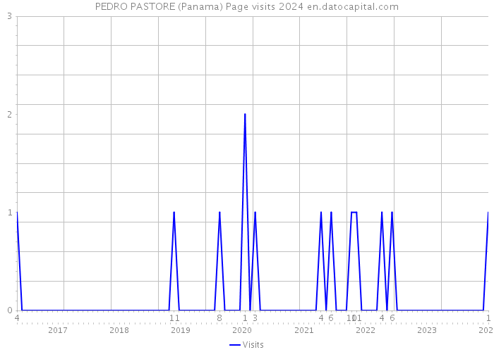 PEDRO PASTORE (Panama) Page visits 2024 