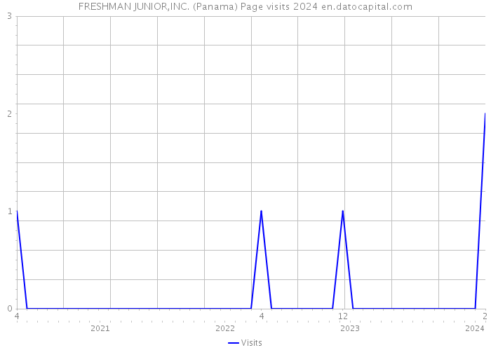 FRESHMAN JUNIOR,INC. (Panama) Page visits 2024 