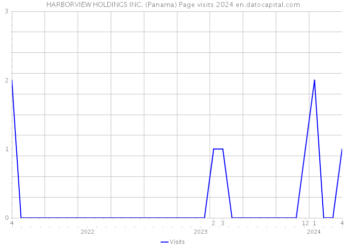 HARBORVIEW HOLDINGS INC. (Panama) Page visits 2024 
