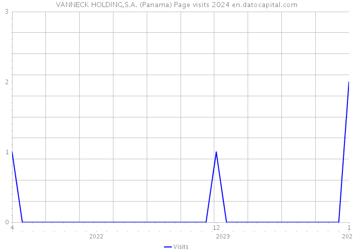 VANNECK HOLDING,S.A. (Panama) Page visits 2024 