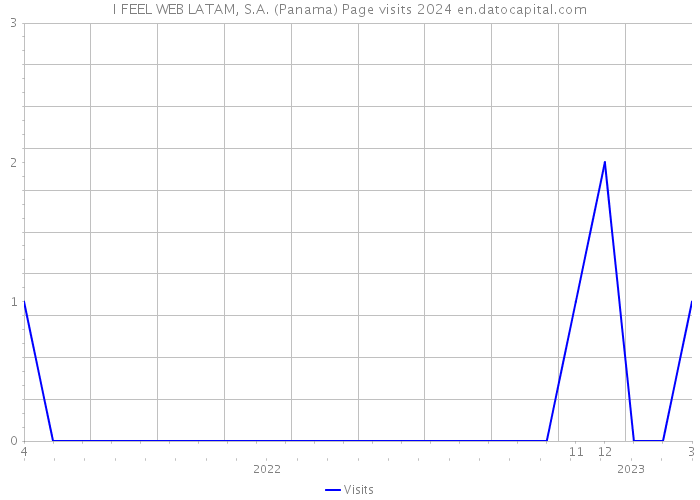 I FEEL WEB LATAM, S.A. (Panama) Page visits 2024 