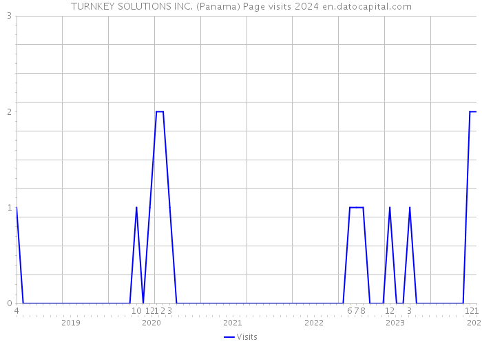 TURNKEY SOLUTIONS INC. (Panama) Page visits 2024 