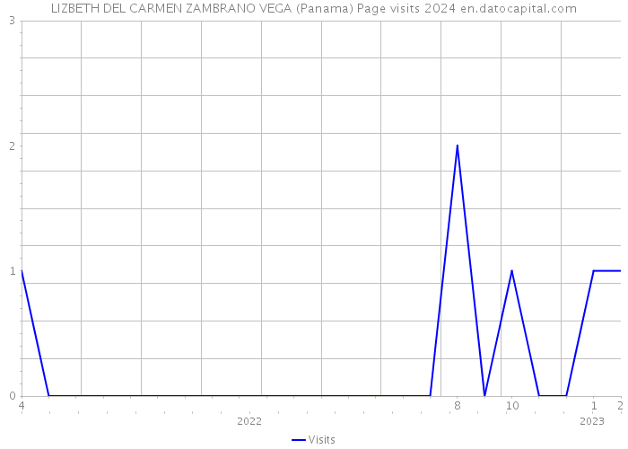 LIZBETH DEL CARMEN ZAMBRANO VEGA (Panama) Page visits 2024 