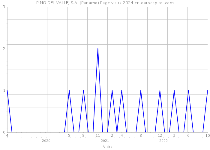 PINO DEL VALLE, S.A. (Panama) Page visits 2024 