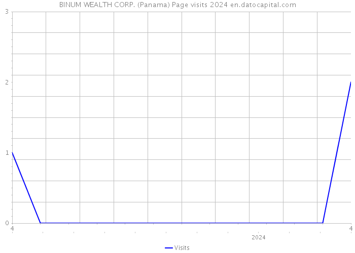 BINUM WEALTH CORP. (Panama) Page visits 2024 