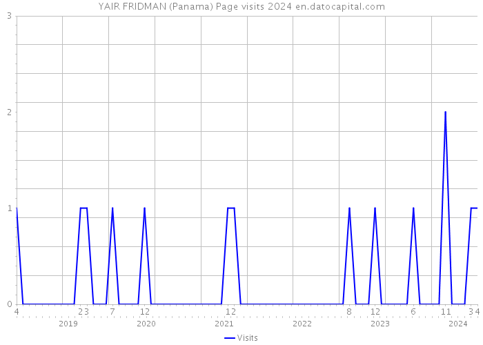YAIR FRIDMAN (Panama) Page visits 2024 