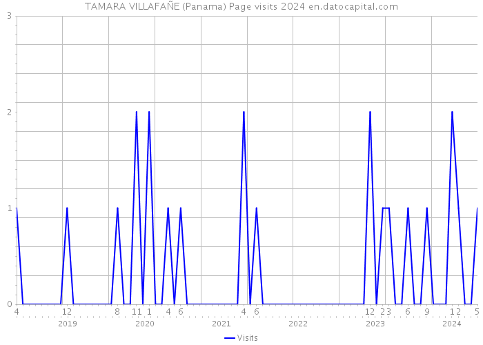 TAMARA VILLAFAÑE (Panama) Page visits 2024 