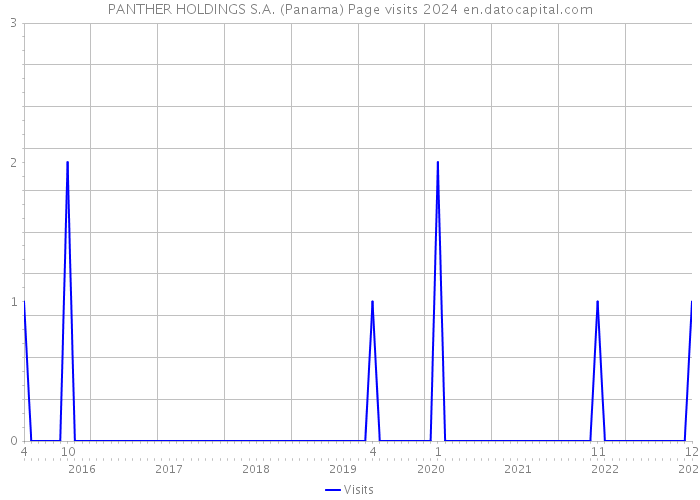 PANTHER HOLDINGS S.A. (Panama) Page visits 2024 