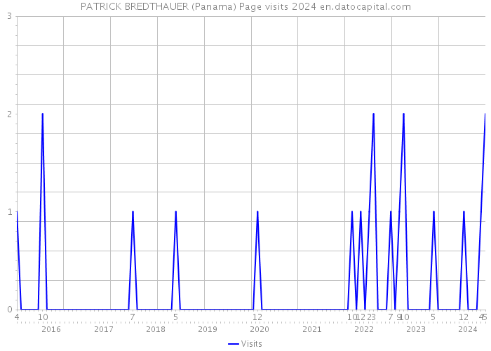 PATRICK BREDTHAUER (Panama) Page visits 2024 