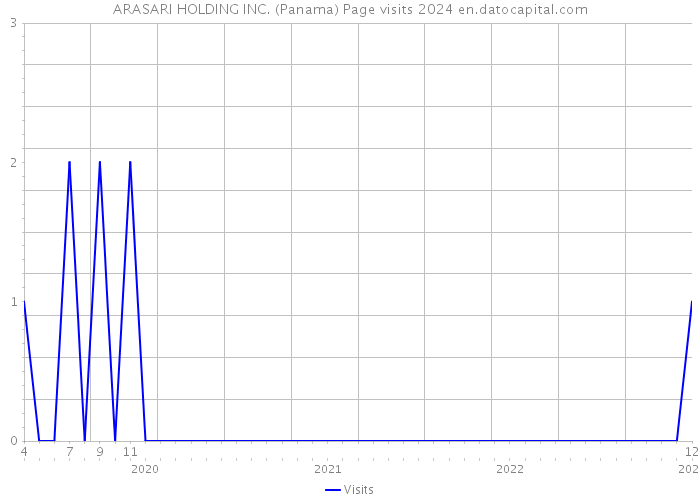 ARASARI HOLDING INC. (Panama) Page visits 2024 