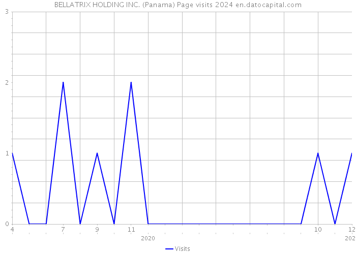 BELLATRIX HOLDING INC. (Panama) Page visits 2024 