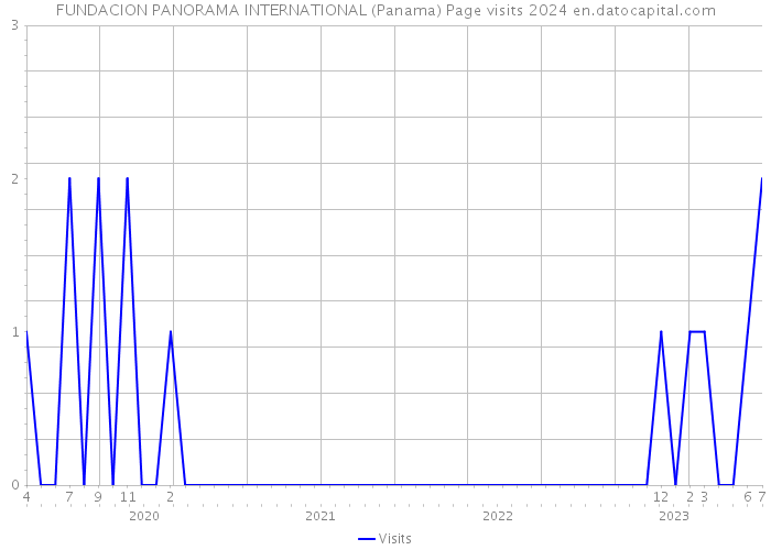 FUNDACION PANORAMA INTERNATIONAL (Panama) Page visits 2024 