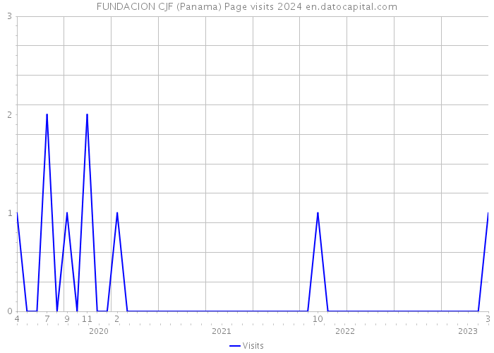 FUNDACION CJF (Panama) Page visits 2024 