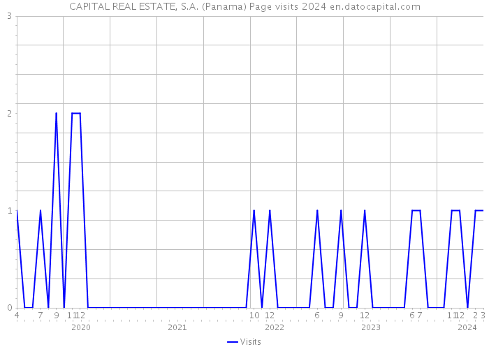 CAPITAL REAL ESTATE, S.A. (Panama) Page visits 2024 