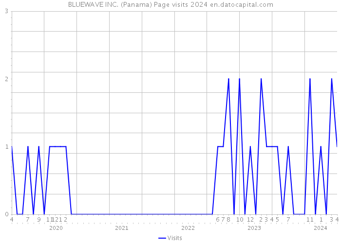 BLUEWAVE INC. (Panama) Page visits 2024 